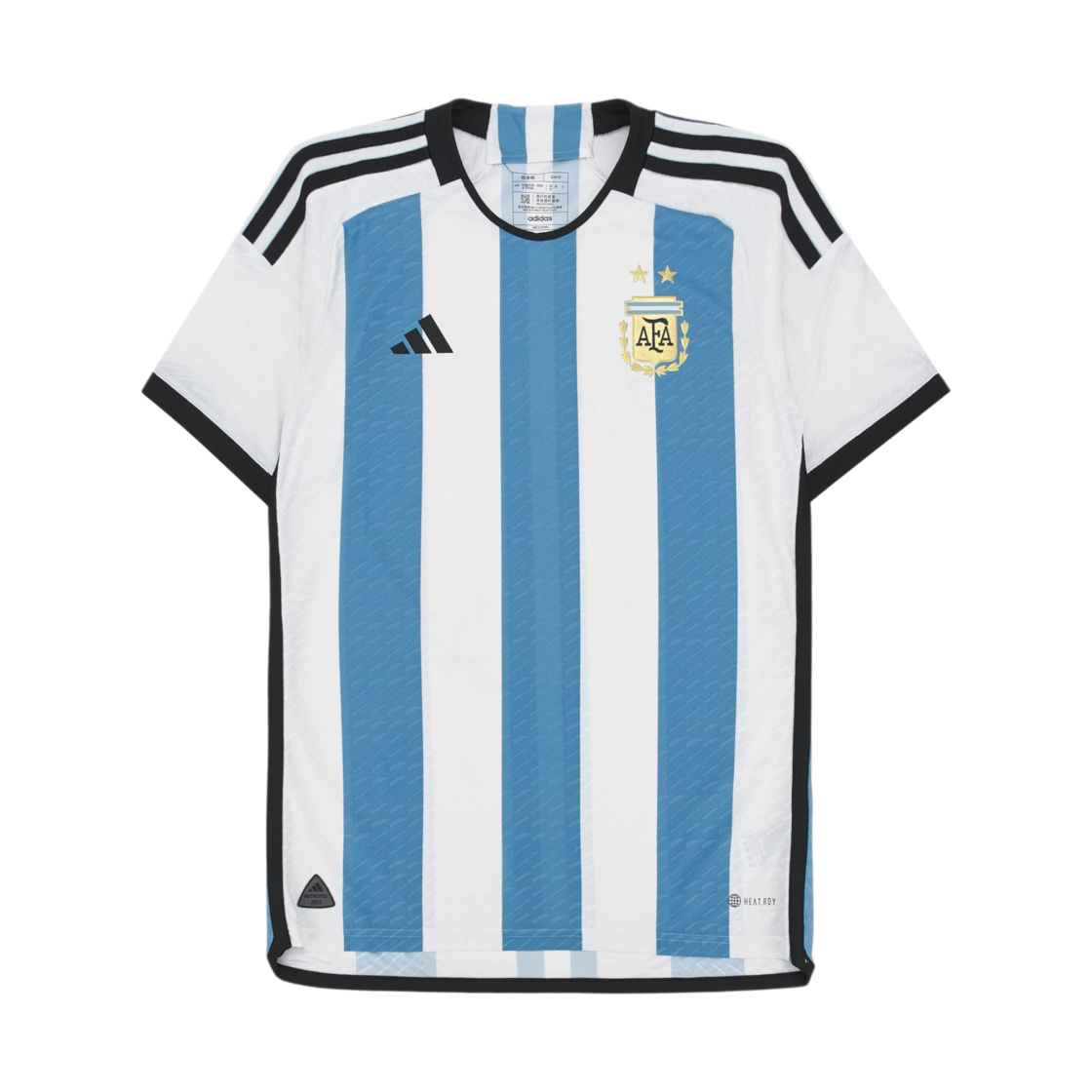 HF2157 Adidas Argentina Home Authentic Jersey 2022 White Light Blue - US Sizing (Non Marking Ver.)