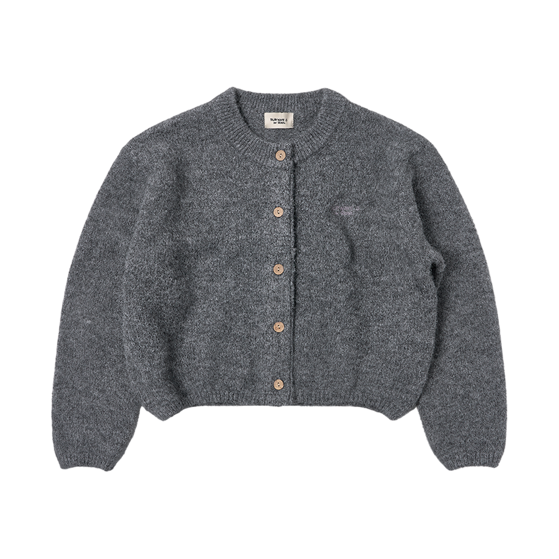 100168_NEW Flatwave Ebbe Mild Wool Cardigan Charcoal