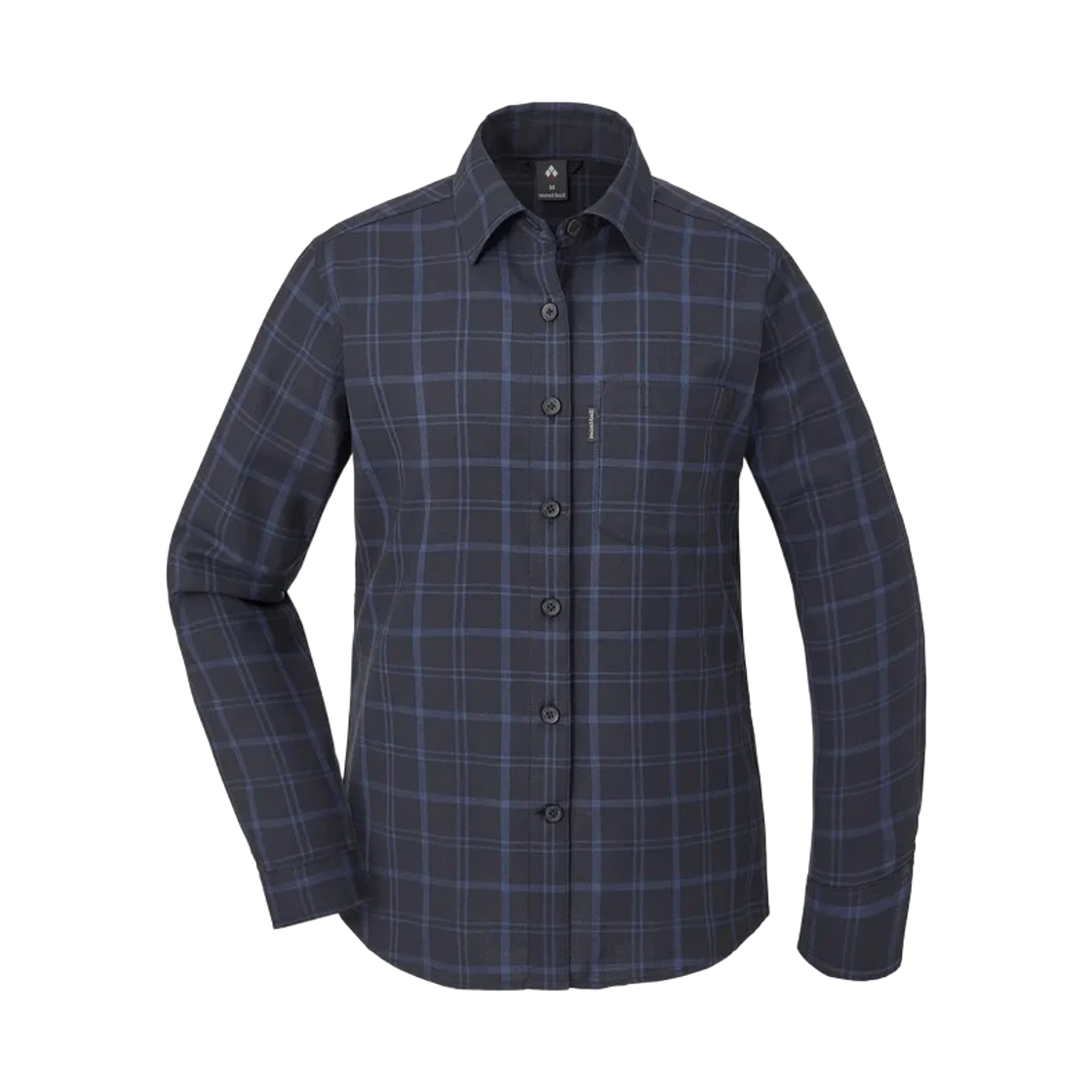 1114622 (W) Montbell Merino Wool Light Long Sleeve Shirt Navy