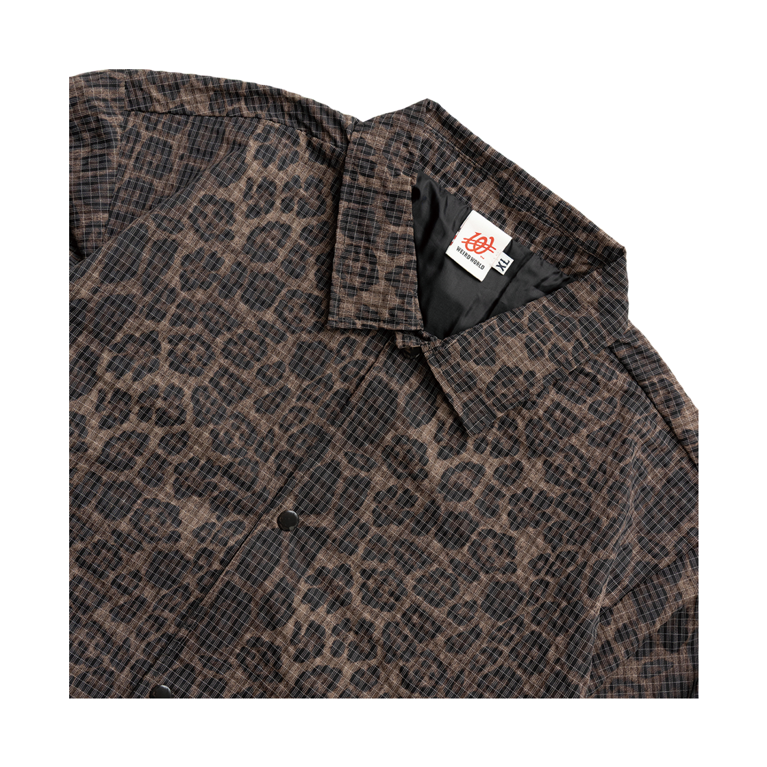 위얼드월드 리플렉티브 레오파드 코치자켓(Weird World Reflective Leopard Coach Jacket) - 4
