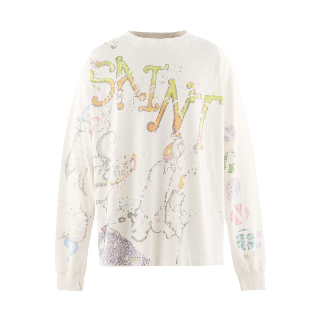 - Saint Mxxxxxx x Coco Star Sims L/S T-Shirt Coco White - 26AW