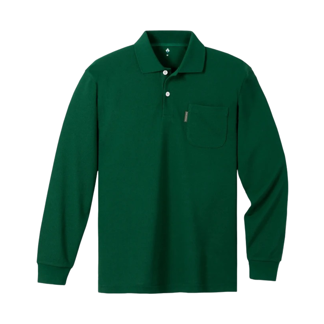 1114230 Montbell Wickron Long Sleeve Polo Shirt Dark Green 25