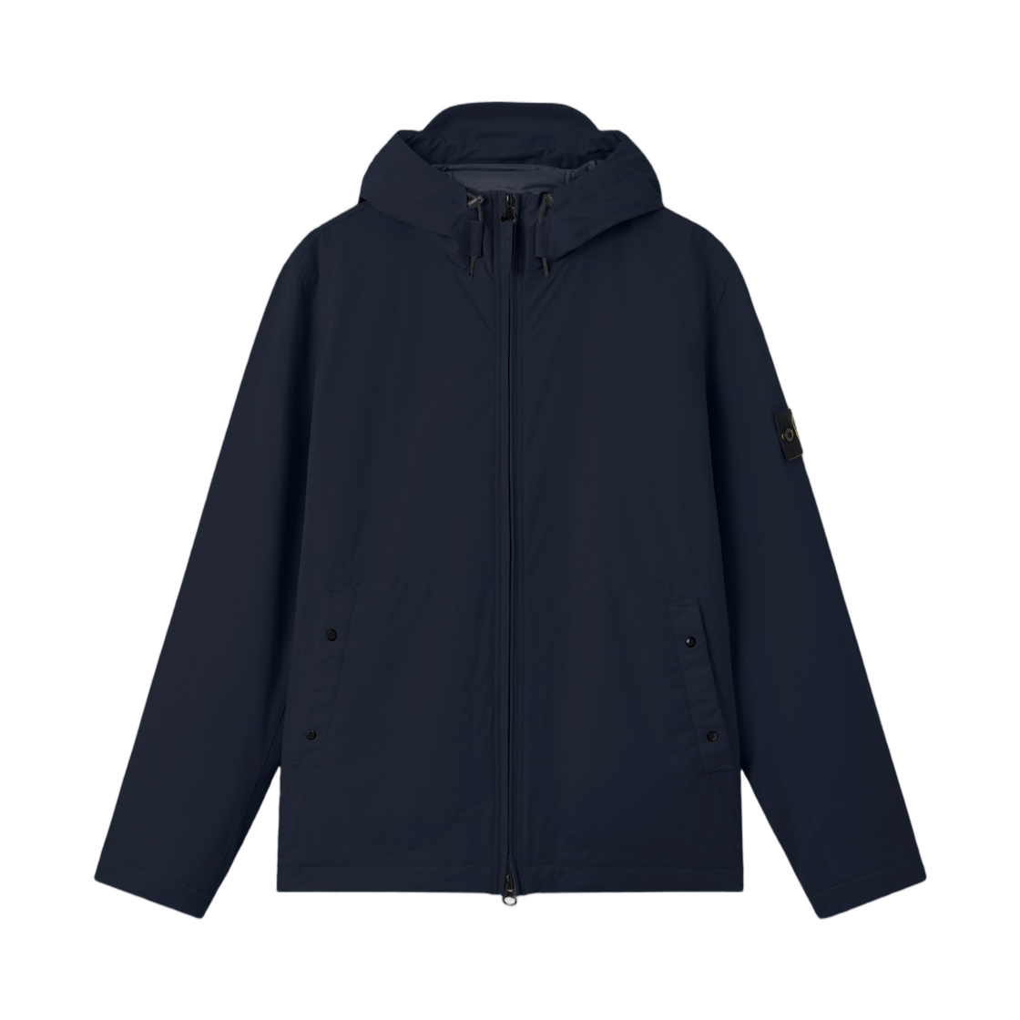 L2S1541001-08S0A27-V0020 Stone Island 4100108 Soft Shell-R_E.Dye Technology Hooded Jacket with Wind- and Water-Resistant Membrane Navy Blue - 26FW