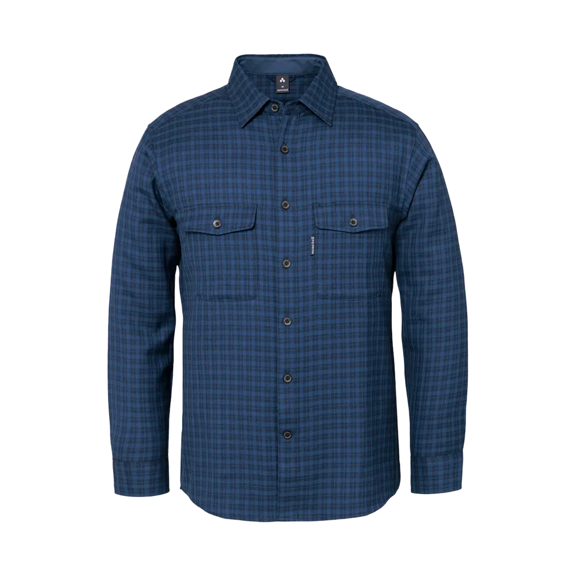 1114666 Montbell Merino Wool O.D. Shirt Navy