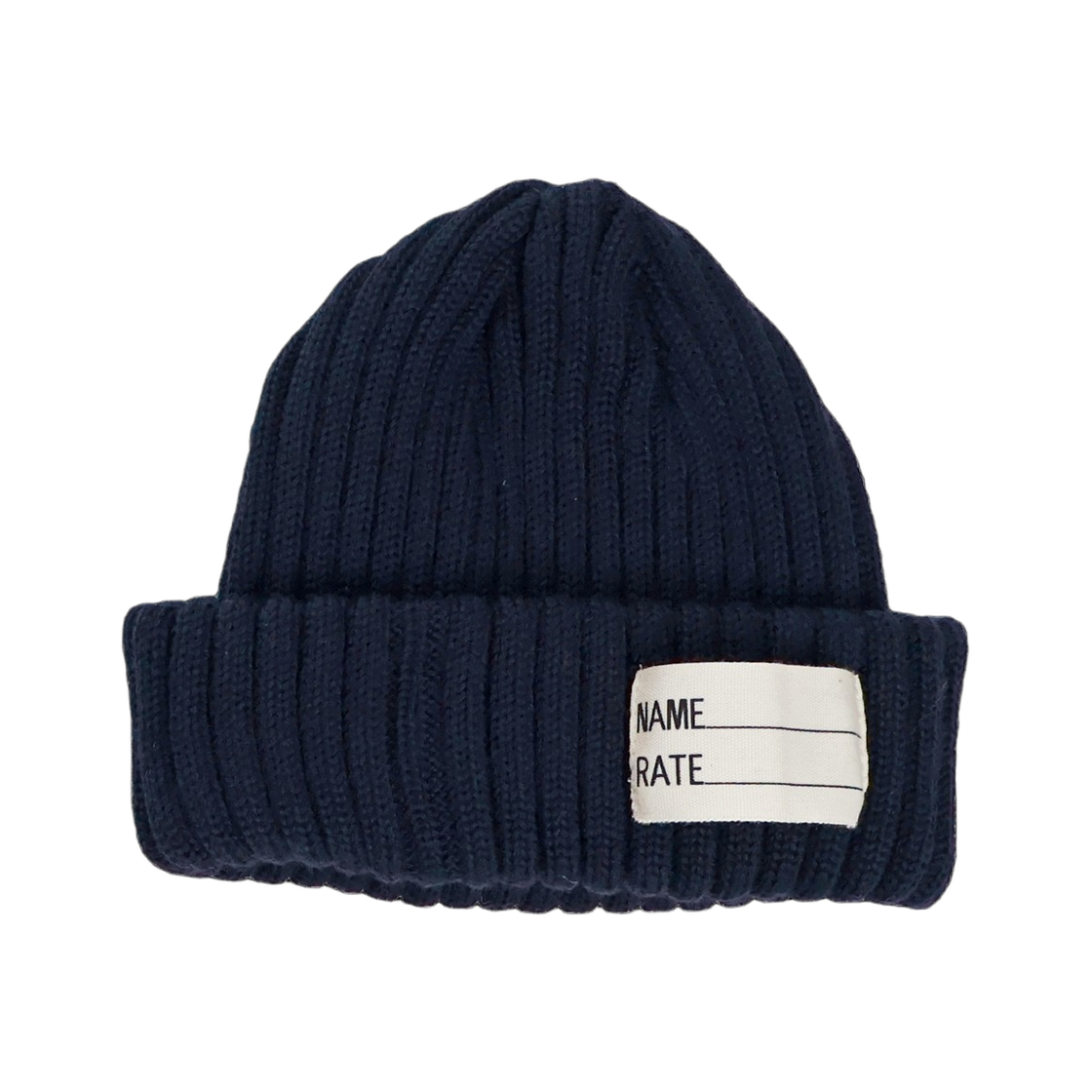 풀카운트 6263 US 네이비 울 워치 캡 네이비(Fullcount 6263 US Navy Wool Watch Cap Navy)