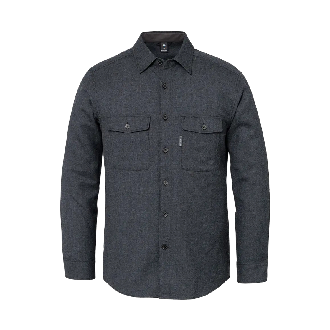 1114666 Montbell Merino Wool O.D. Shirt Dark Gray