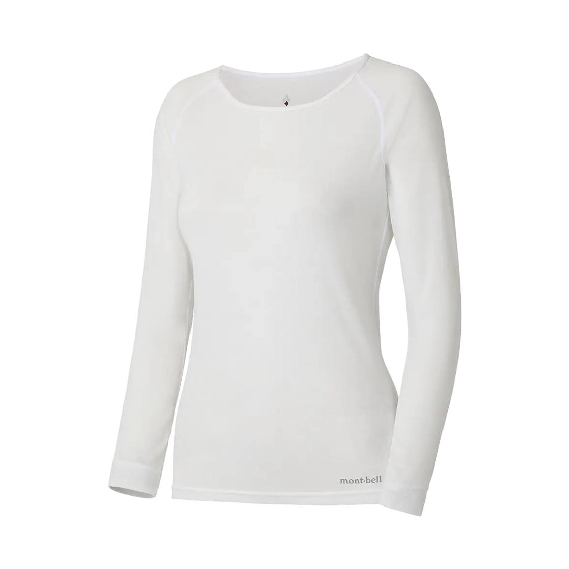 1107690 (W) Montbell Core Spun Round Neck Shirt White