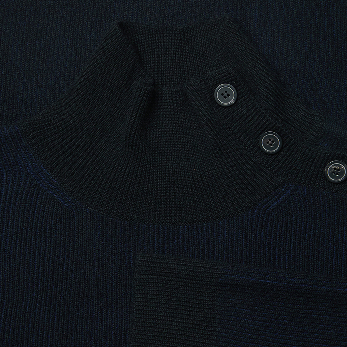 엠엠아이씨 오블리크 터틀넥 블랙(MMIC Oblique Turtleneck Black) - 2