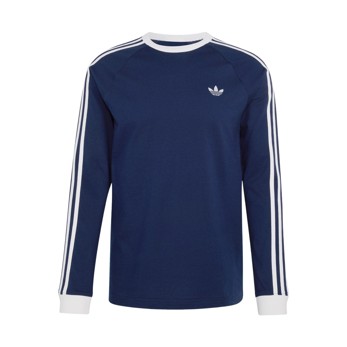 KT5066 Adidas Originals 3-Stripes Long Sleeve T-Shirt Night Indigo - KR Sizing