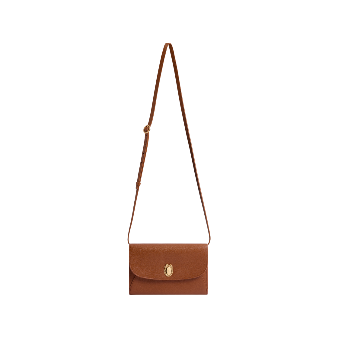 디올 메달리옹 엔벨로프 스트랩 그레인드 카프스킨 파우치 마론 바비(Dior Medaillon Envelope Pouch with Strap Grained Calfskin Marron Babi) - 2