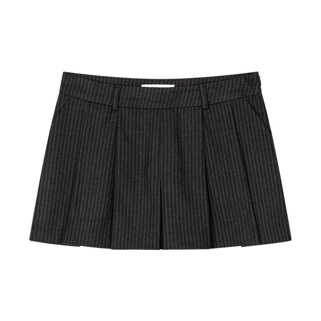 AMS046 Uglyshadow Stripe Pleated Pants(Charcoal)