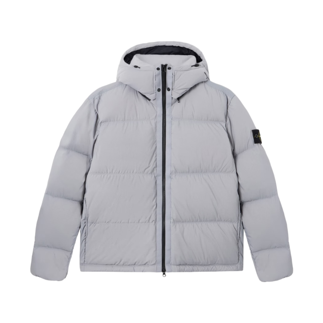 L2S1541000-13S0483-V0049 Stone Island 4100013 Matt Ripstop Cordura Advanced Fabrics Tear-Resistant Down Jacket with Detachable Hooded Ash Grey - 26FW