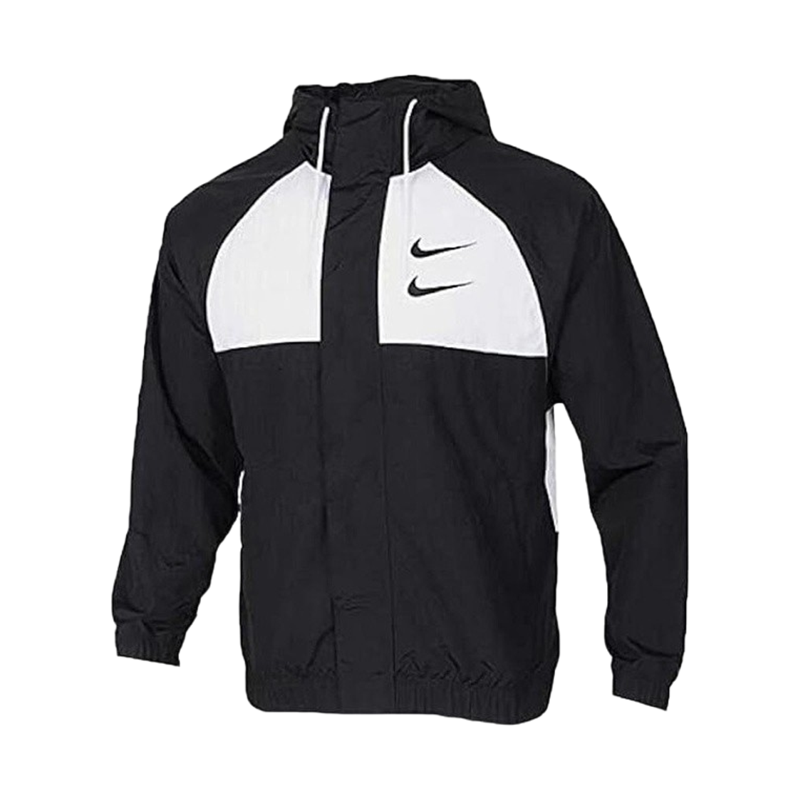 DD1089-011 Nike Double Swoosh Woven Windrunner Jacket Black (DD1089-011)