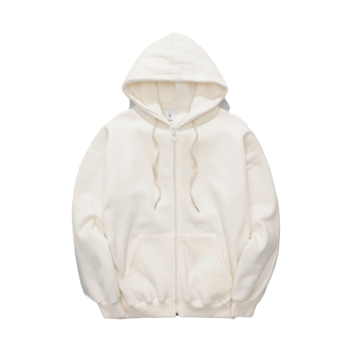 HJHD2082_cream_k JEMUT High Double Napping Hood Zipup Cream HJHD2082