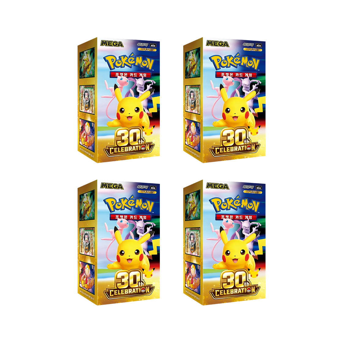 포켓몬 TCG 메가 확장팩 30주년 기념팩 4 박스 (80팩/한글판)(Pokemon TCG Mega Expansion 30th Celebration Pack 4 Box (Pack of 80/Korean Ver.))