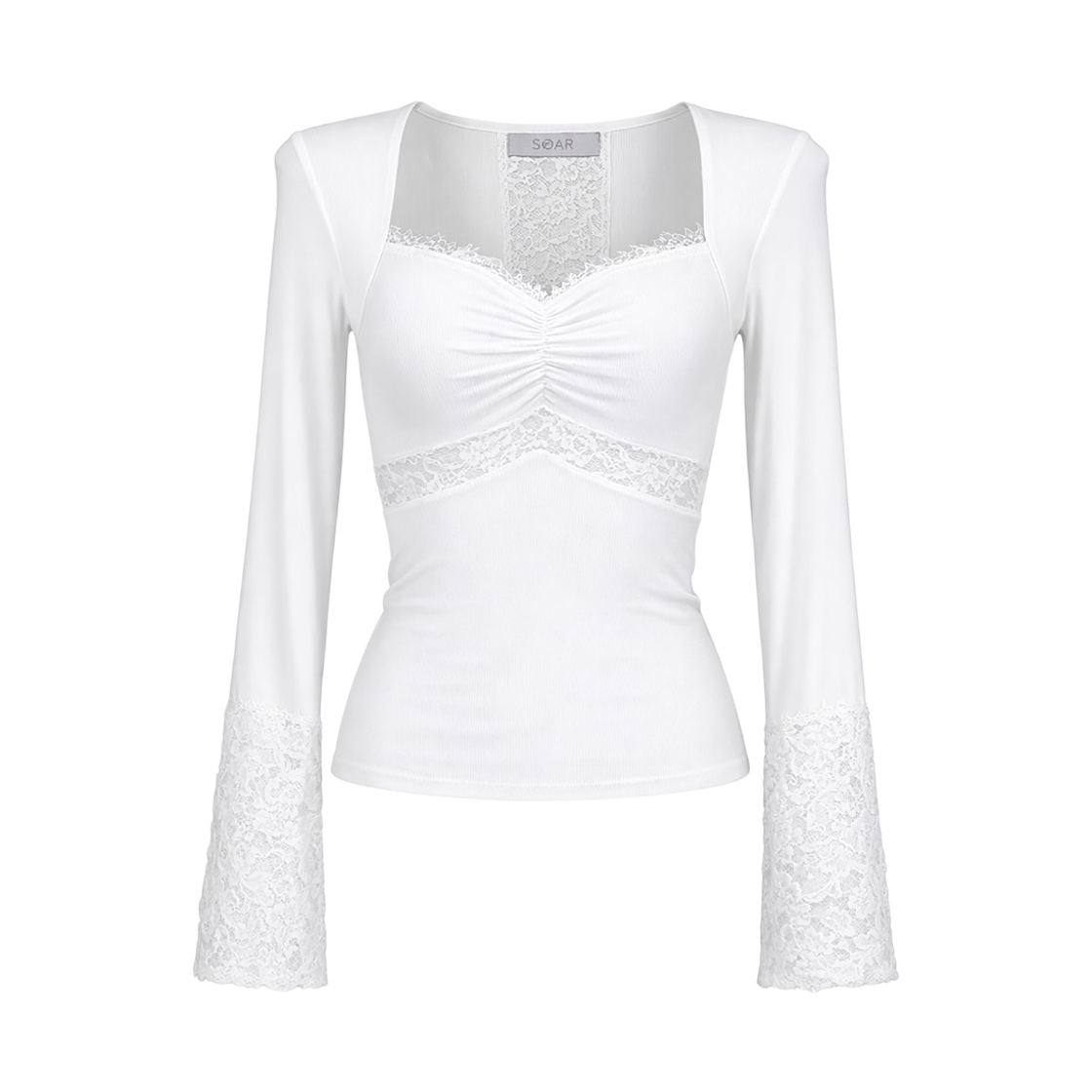 SR26SPRLTS03Wh SØAR Race Godic Rayer Top White