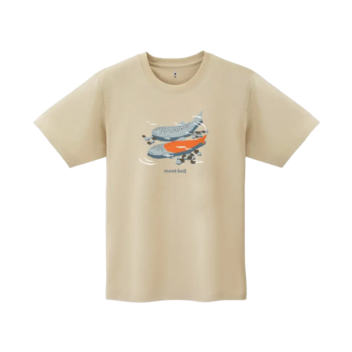 2104822 Montbell Pear Skin Cotton Stringfish T-Shirt Ivory