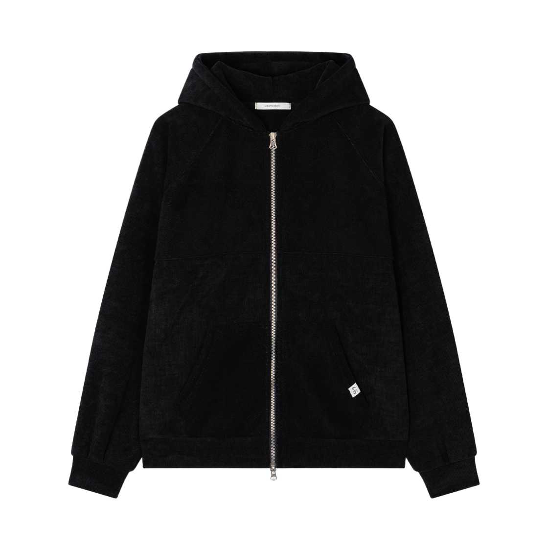 AMS025 Uglyshadow Fleece Hoodie Zip-Up(Black)
