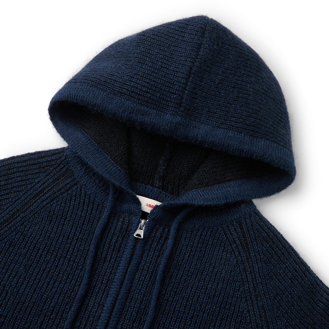 엠엠아이씨 클라우드 니트 후디 네이비(MMIC Cloud Knit Hoodie Navy) - 2