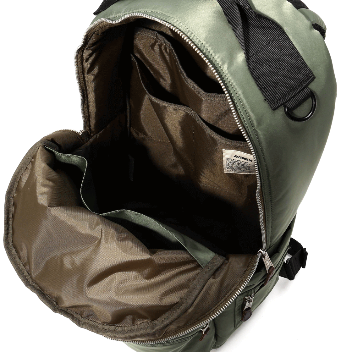 아비렉스 플라이트 나일론 백팩 세이지(Avirex Flight Nylon Backpack Sage) - 6