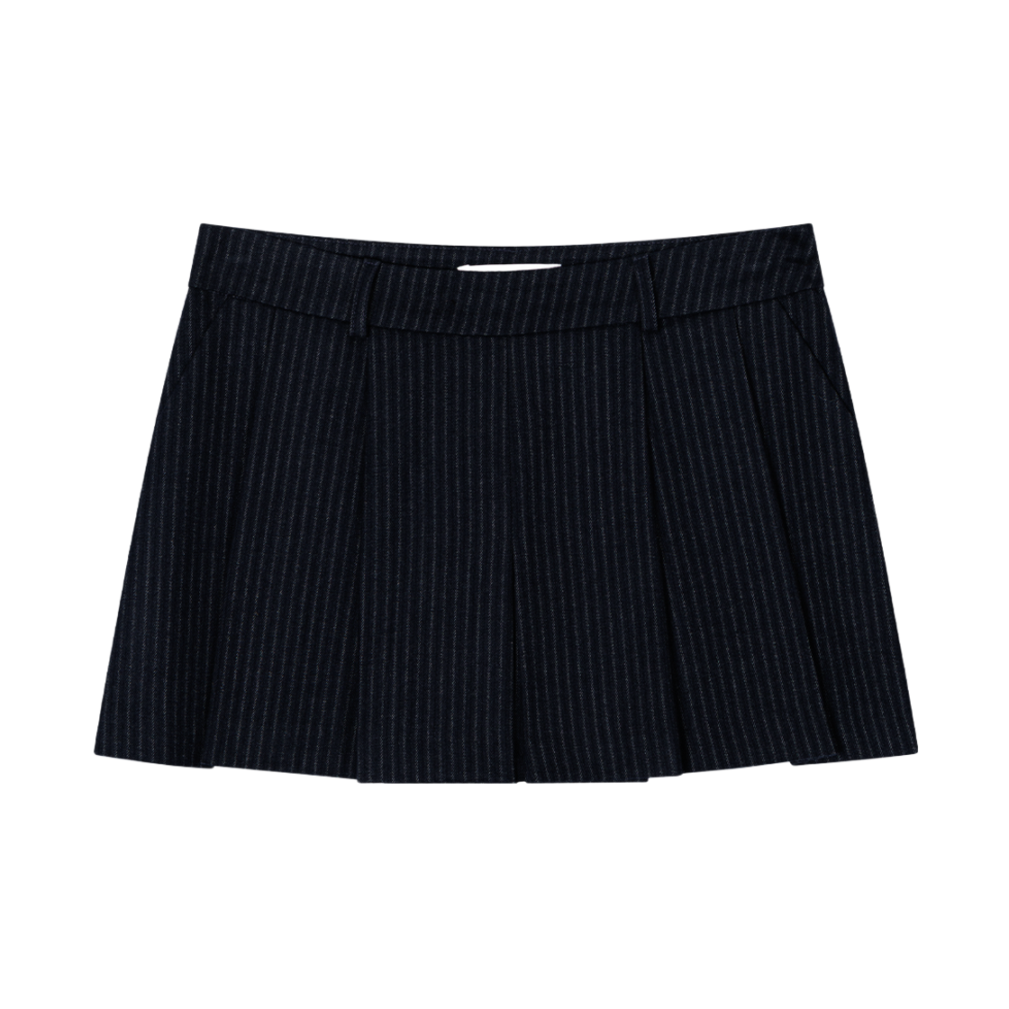 어글리쉐도우 스트라이프 플리츠 팬츠(네이비)(Uglyshadow Stripe Pleated Pants(Navy))