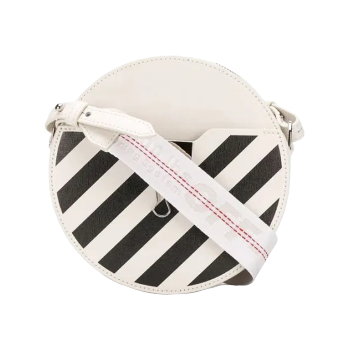 오프화이트 디아그 라운드 크로스백 화이트(Off-White Diag Round Cross Bag White)