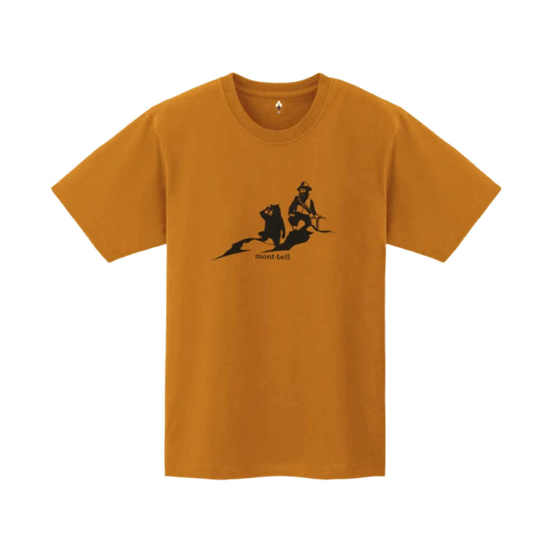 2104818 Montbell Pear Skin Cotton Mountain Pass T-Shirt Orange