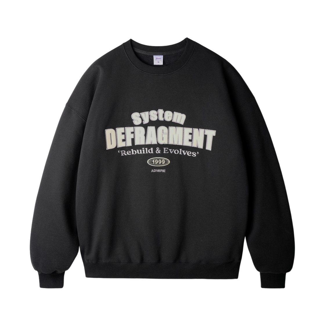 ISMT2665_black_29 JEMUT Defragment Sweatshirt Black ISMT2665