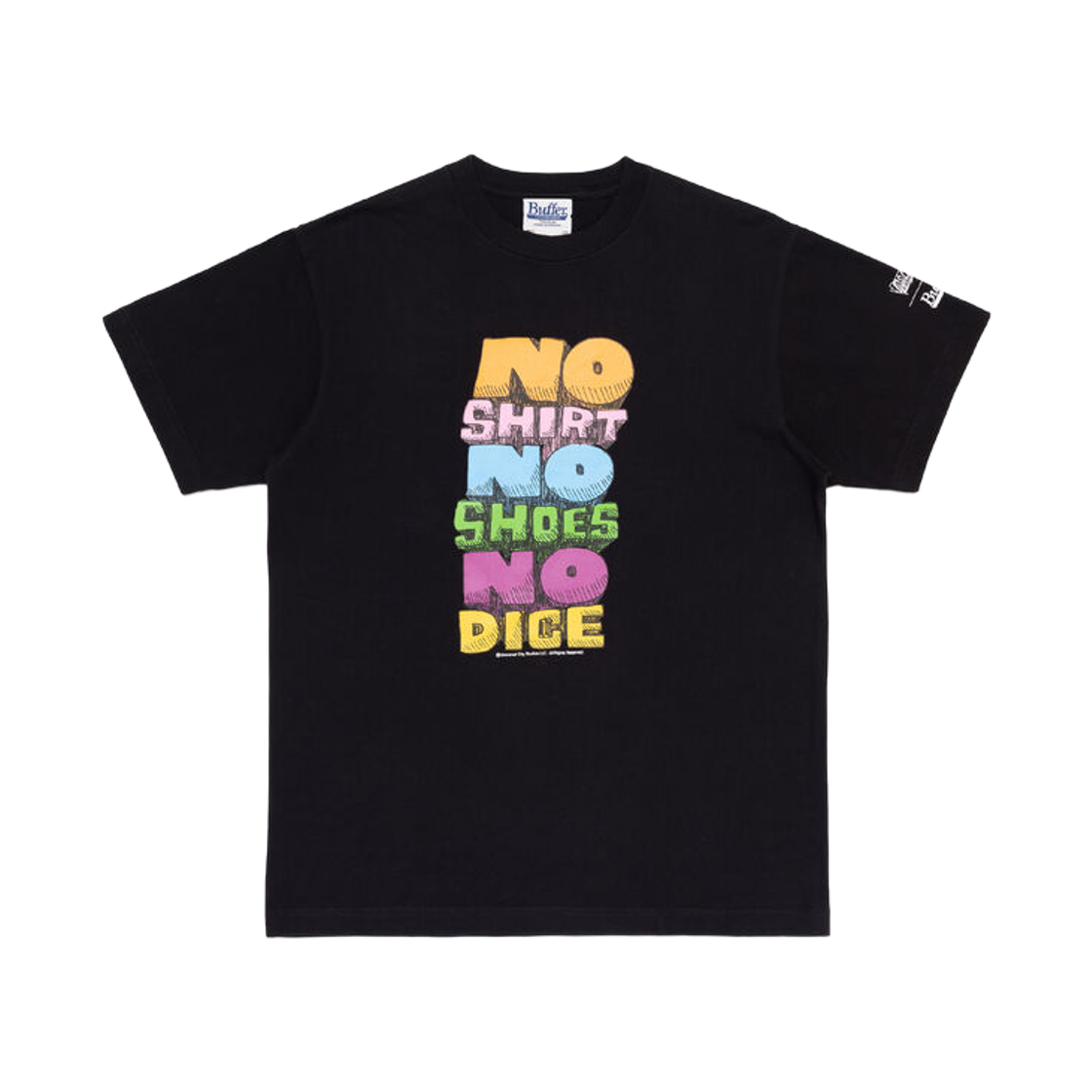 버퍼 패스트 타임즈 앳 릿지몬트 하이 룰 티셔츠 블랙(Buffer Fast Times at Ridgemont High Rule T-Shirt Black)