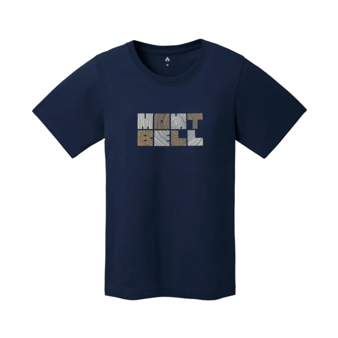 2104872 (W) Montbell Pear Skin Cotton Wood T-Shirt Navy