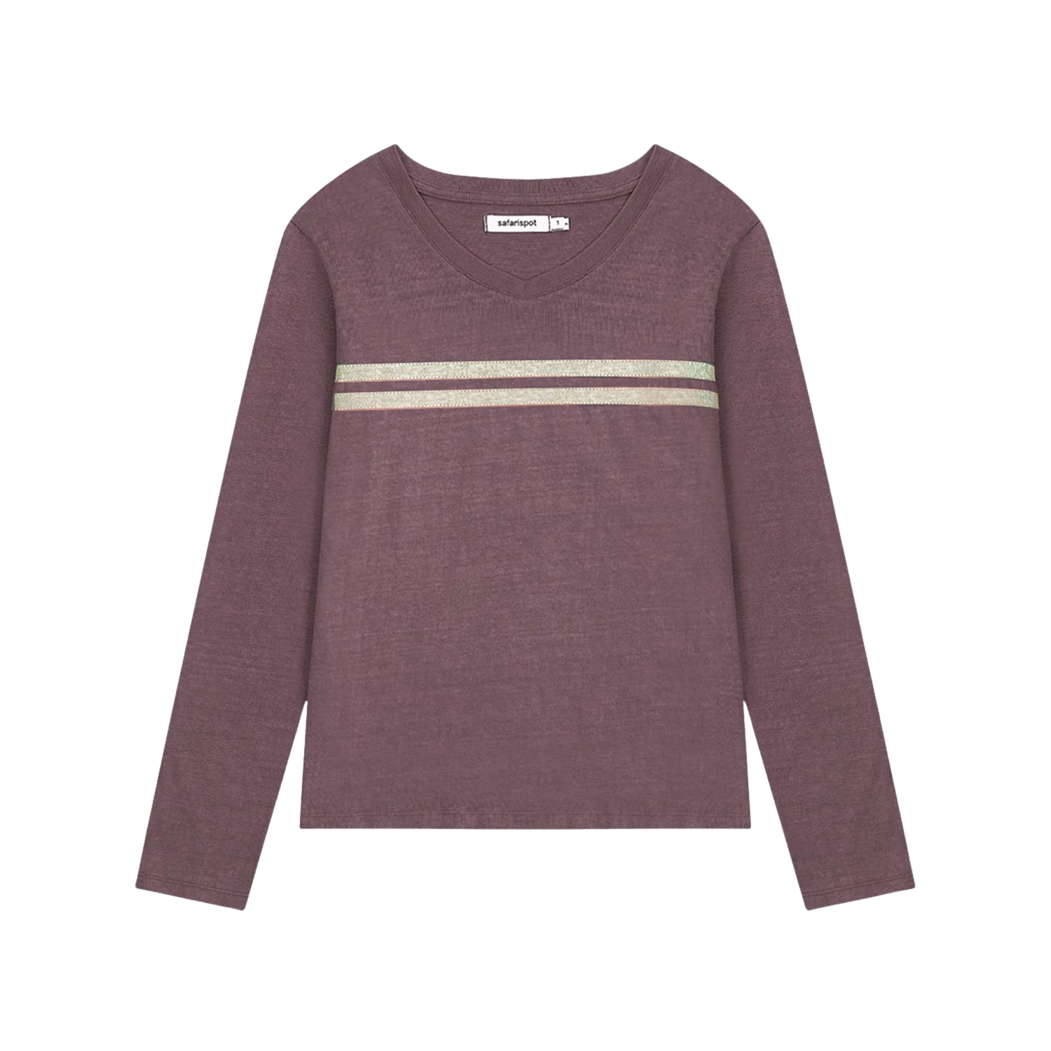 사파리스팟 1/2 피그먼트 라이너 브이넥 롱슬리브 버건디(Safarispot 1/2 Pigment Liner V-Neck Long Sleeve Burgundy)