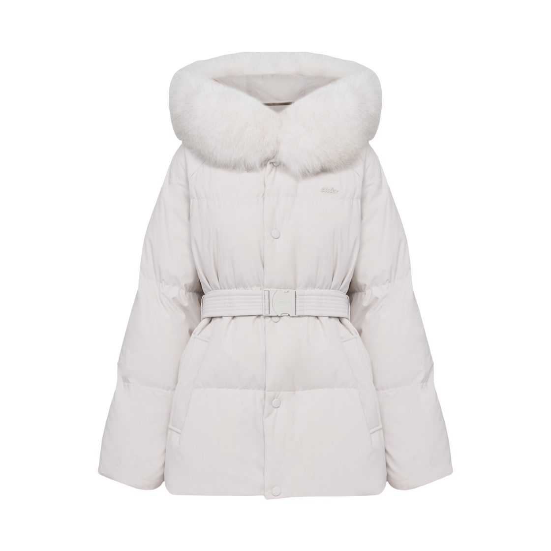 (W) 아이더 몽글릿 폭스 미들 구스 다운 자켓 오트밀((W) Eider Monglit Fox Mid Goose Down Jacket Oatmeal)