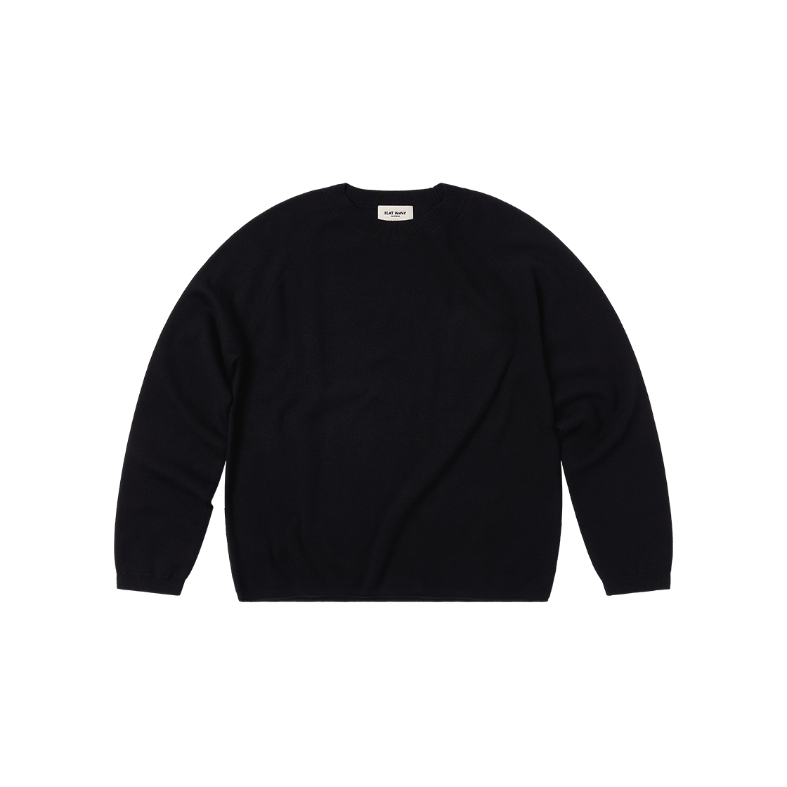Marel Loose Fit Round Knit Black Flatwave in Seoul Marel Loose Fit Round Knit Black