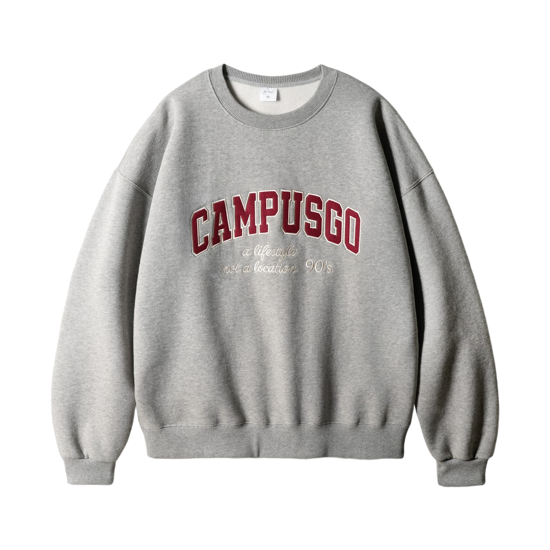 KJMT2664_gray_29 JEMUT 90's Campus Sweatshirts Gray KJMT2664