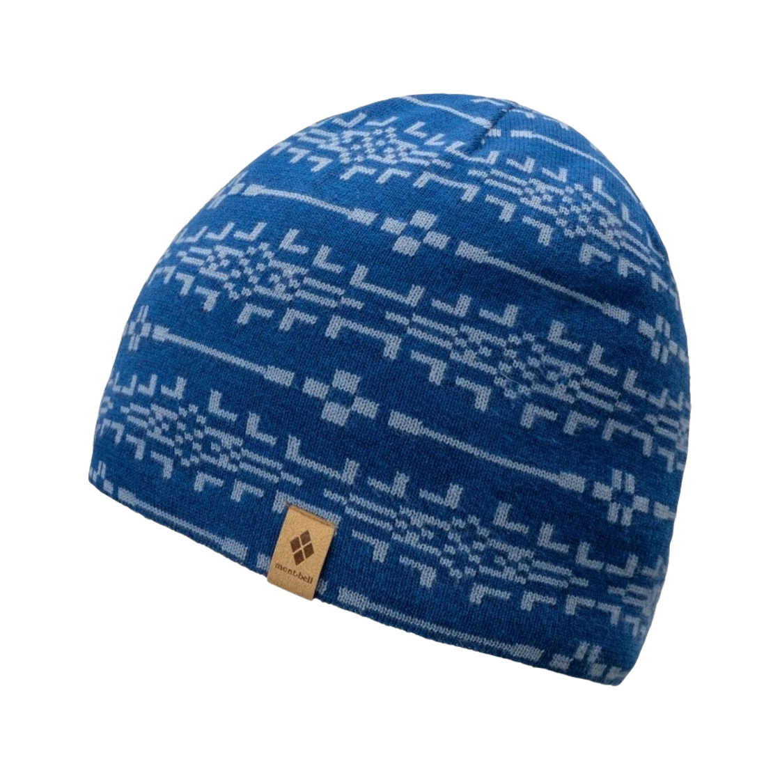 1119136 Montbell Jacquard Watch Cap #3 Blue Green