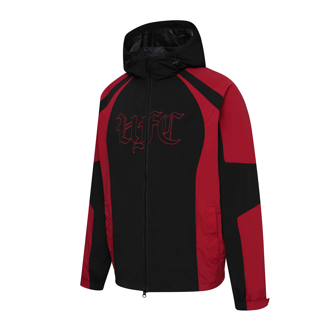 유에프씨 스포츠 고딕 컬러블록 오버핏 자켓 레드(UFC SPORT Gothic Color Block Oversized Fit Jacket Red) - 2