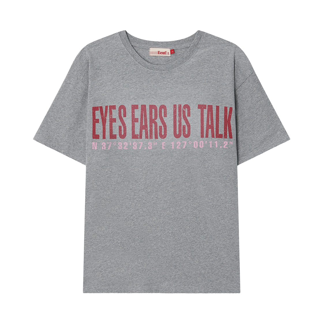 EEA3TS03MG EEUT COORDINATE T-SHIRT MELANGE GRAY