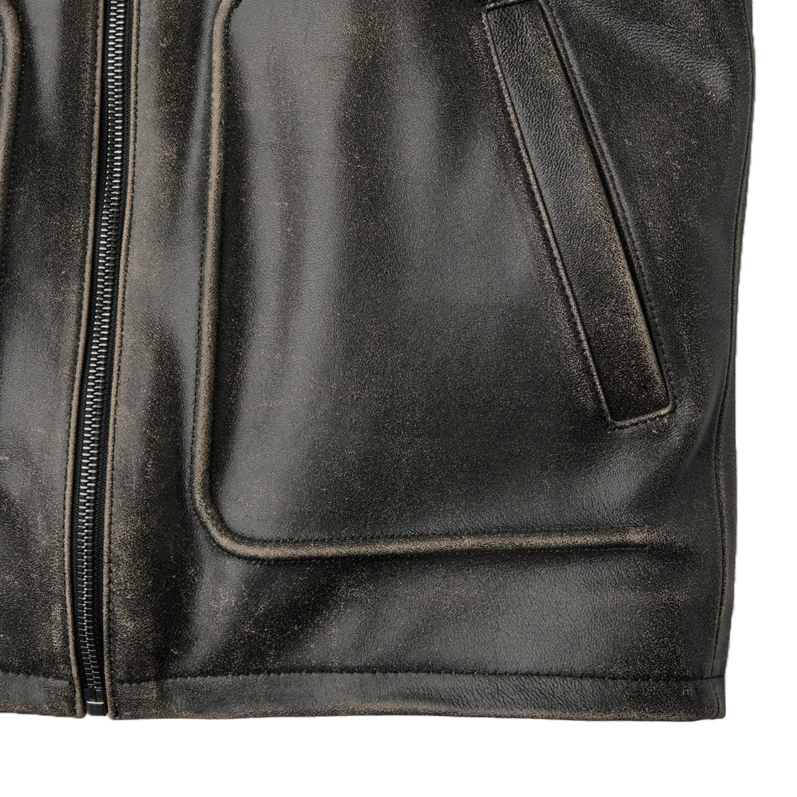 엠엠아이씨 에이징 레더 자켓 딥 브라운(MMIC Aged Leather Jacket Deep Brown) - 6