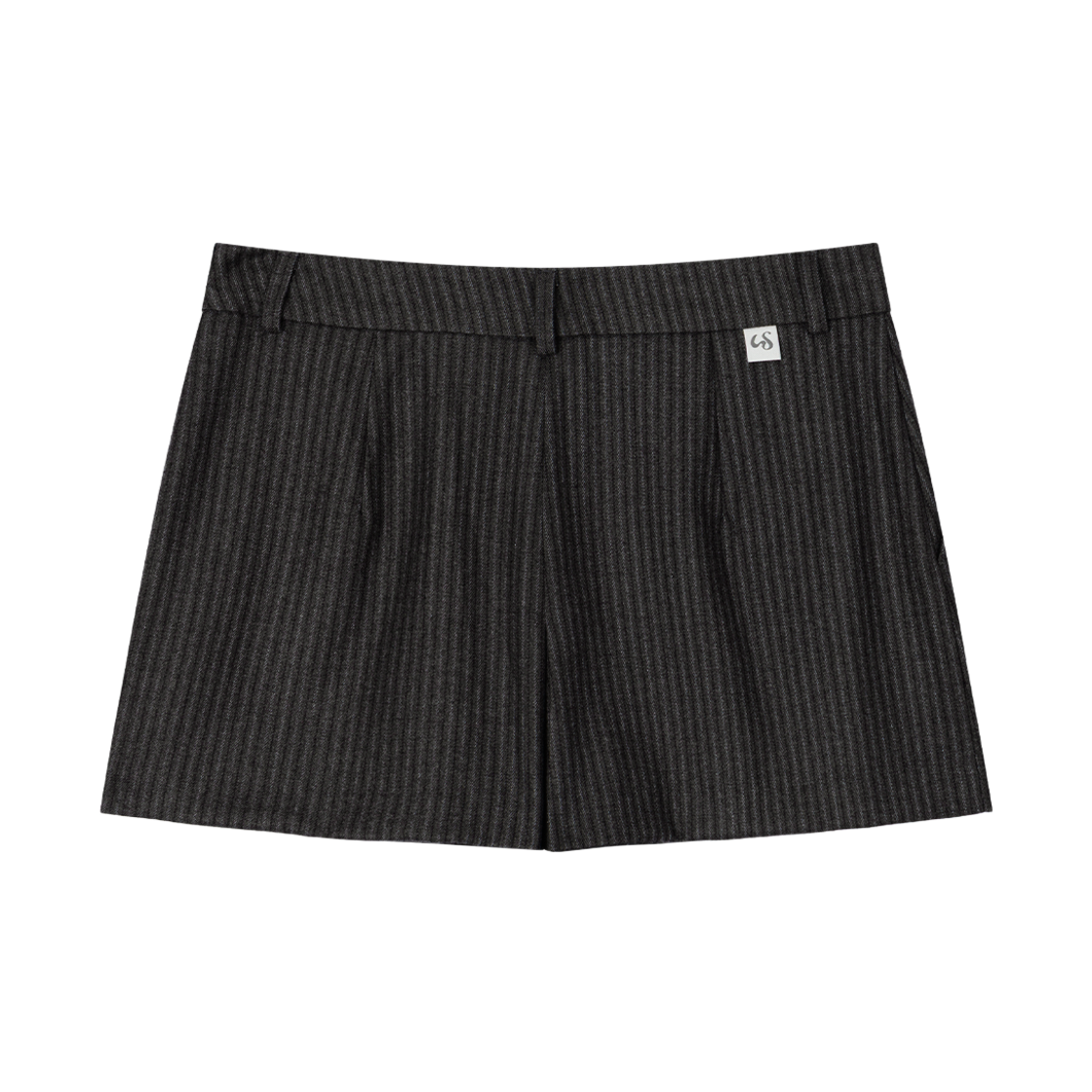 어글리쉐도우 스트라이프 플리츠 팬츠(차콜)(Uglyshadow Stripe Pleated Pants(Charcoal)) - 2