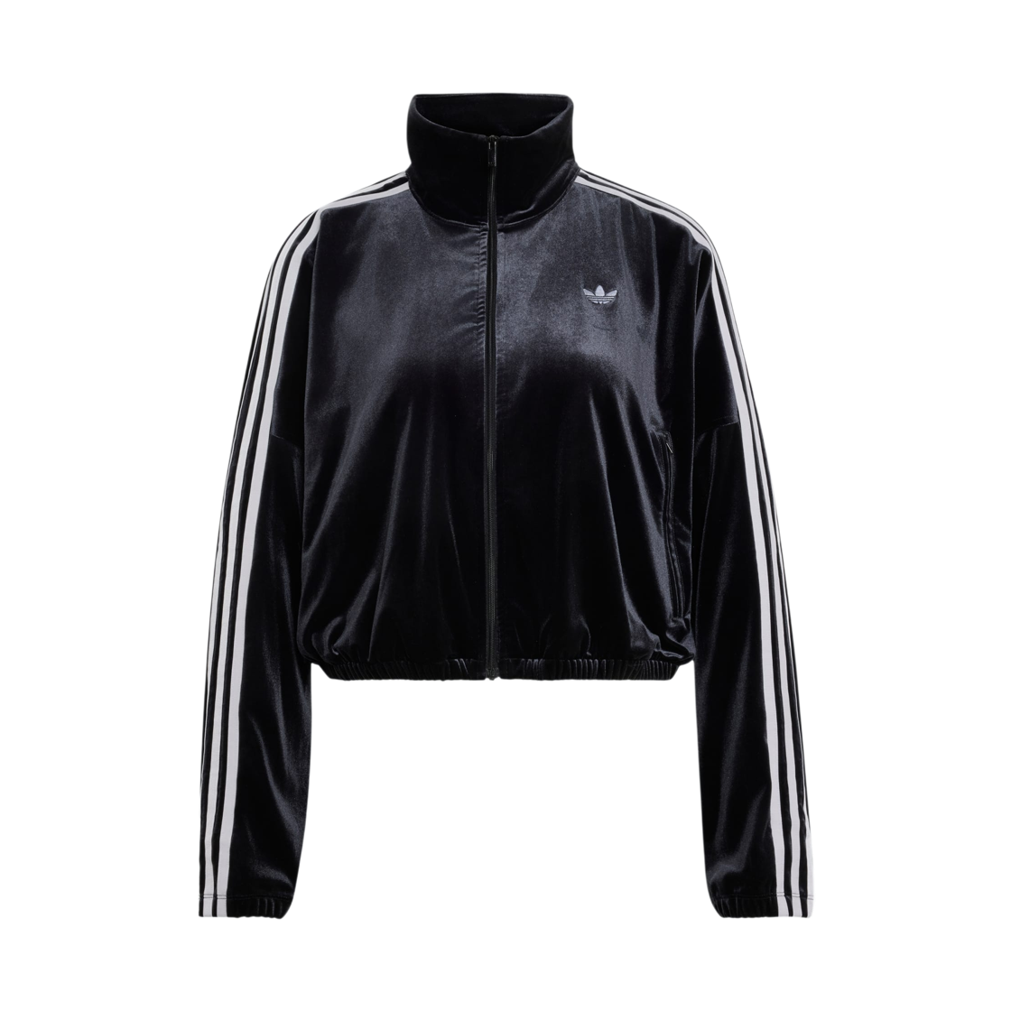 KR6511 (W) Adidas Track Top with Ruched and Bow Black - KR Sizing