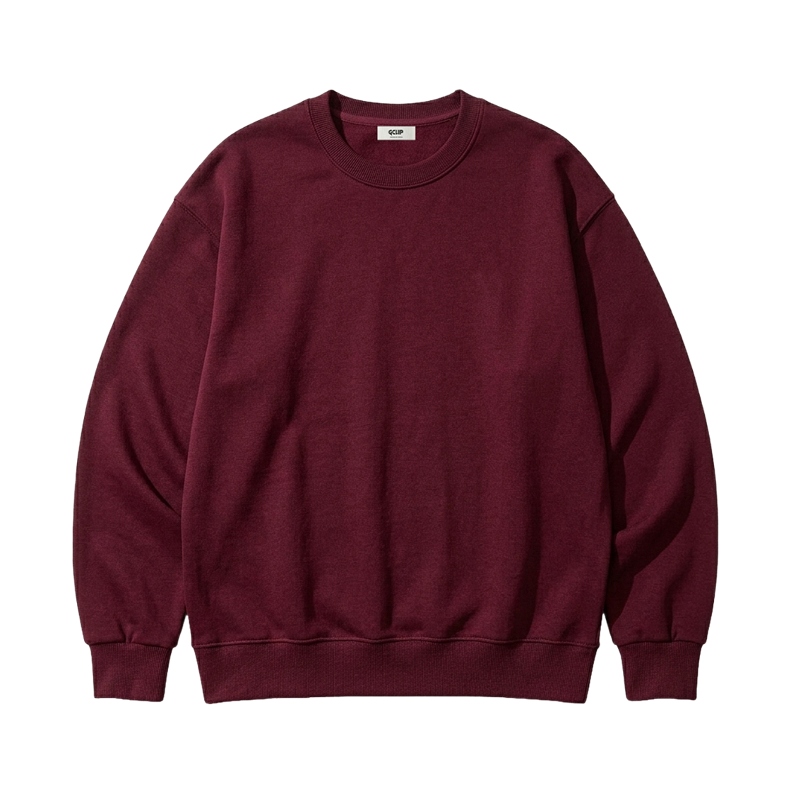 GCTOM219-버건디 GCLIP Semi-Oversized French Terry Sweatshirt Burgundy