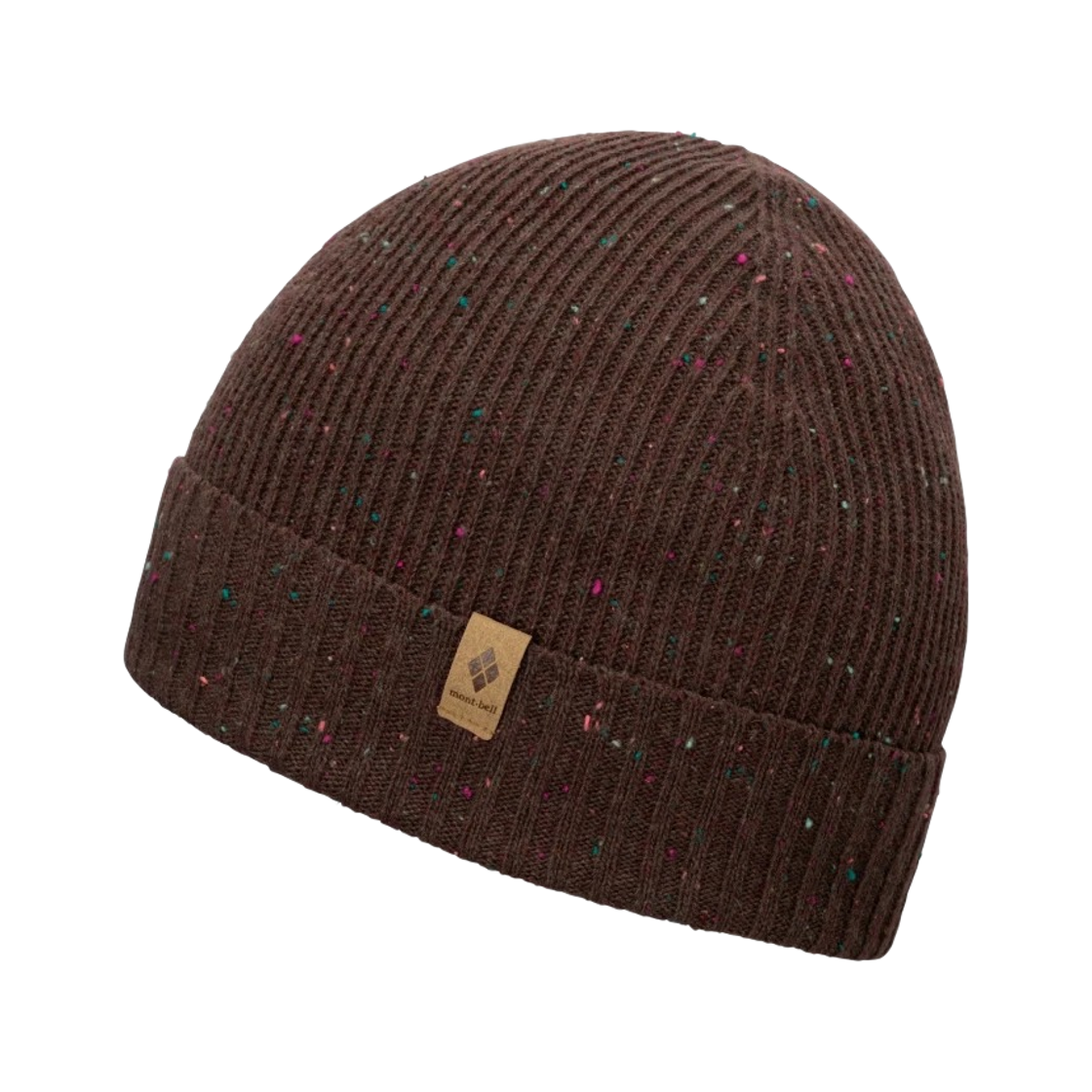 1119104 Montbell Rib Knit Light Watch Cap #1 Dark Brown
