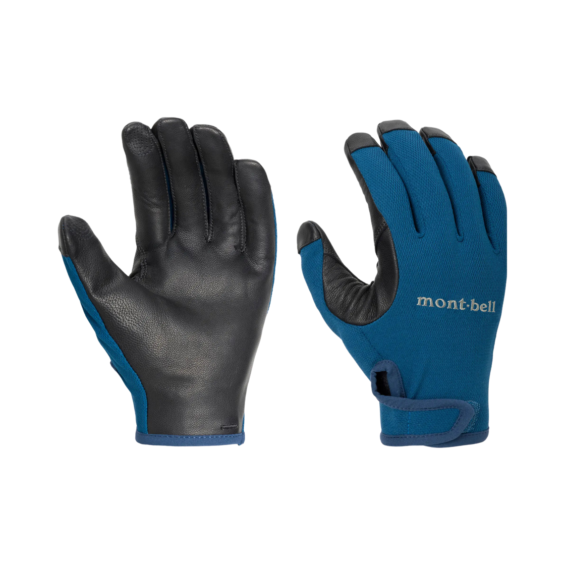 1119171 Montbell Trekking Gloves Blue Green