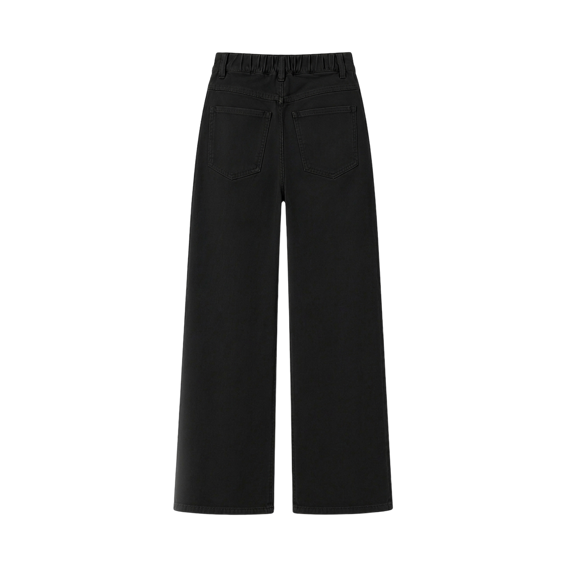 지크립 릴렉스 세미 와이드 하프밴딩 코튼 팬츠 블랙(GCLIP Relaxed Semi-Wide Half-Banding Cotton Pants Light Black) - 3