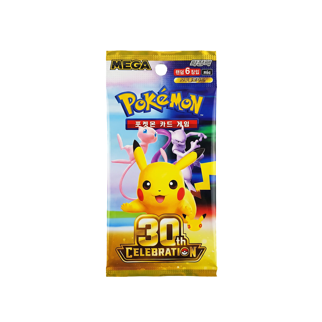 포켓몬 TCG 메가 확장팩 30주년 기념팩 (6장/한글판)(Pokemon TCG Mega Expansion 30th Celebration Pack (Card of 6/Korean Ver.))
