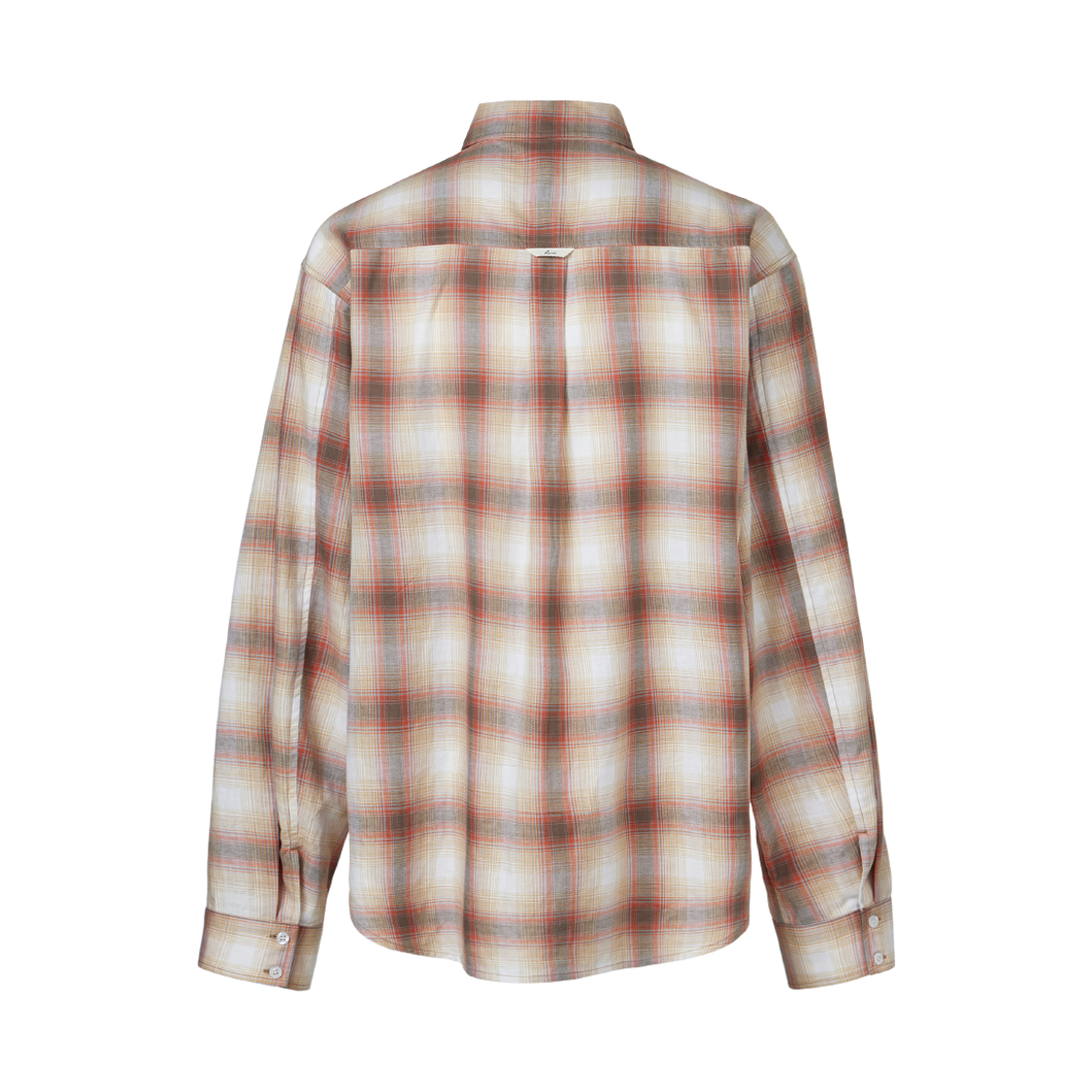 쿠메 엠브로이더리 포켓 체크 셔츠 레드(KUME Cotton Checked Shirt with Embroidered Pocket Red) - 3
