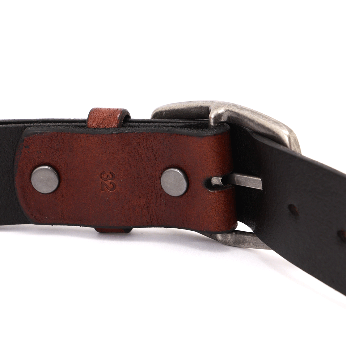 [예약배송] 아비렉스 카우 레더 벨트 싱글 핀 다크브라운([예약배송] Avirex Cow Leather Belt Single Pin Dark Brown) - 3