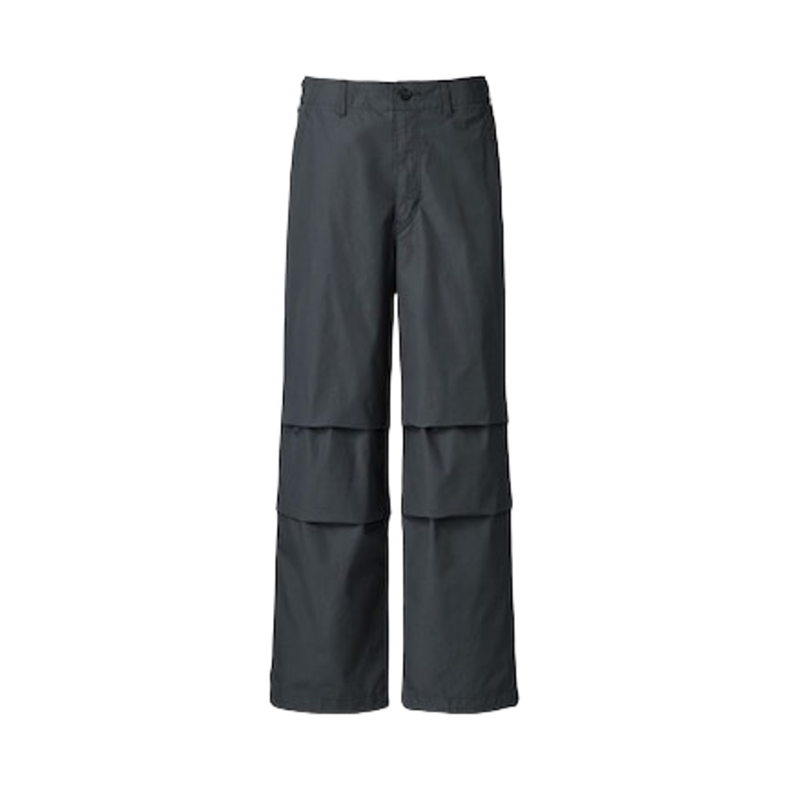 466043-08 Uniqlo Wide Fit Parachute Pants Dark Grey