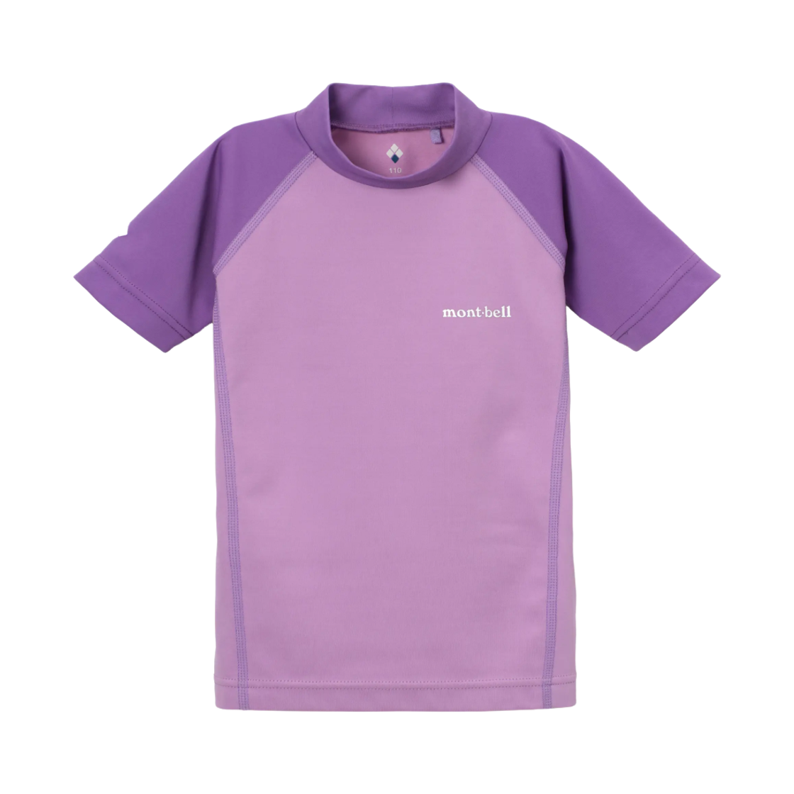 1127443 (Kids) Montbell Aqua Body Short Sleeve Shirt Lavender