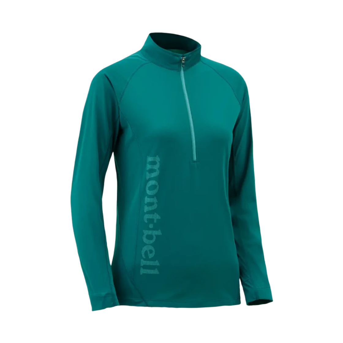 1114455 (W) Montbell Cool Light Long Sleeve Zip Shirt Mallard